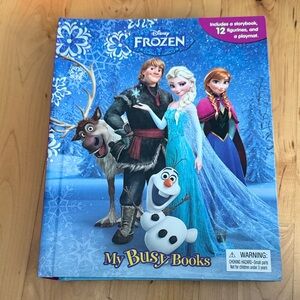 Disney Frozen My Busy Books - Blue Cover with Elsa Anna Olaf Kristoff